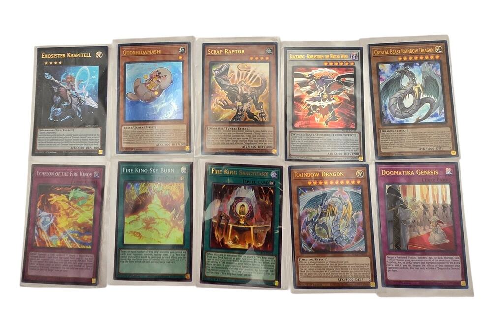 Yu-Gi-Oh! 1st Edition 2020 Trading Cards Lot Of 10 Holos In Sleeves NM